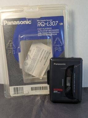 Panasonic RQ-L307 Mini Cassette Voice Recorder Fast Playback w/ Original box